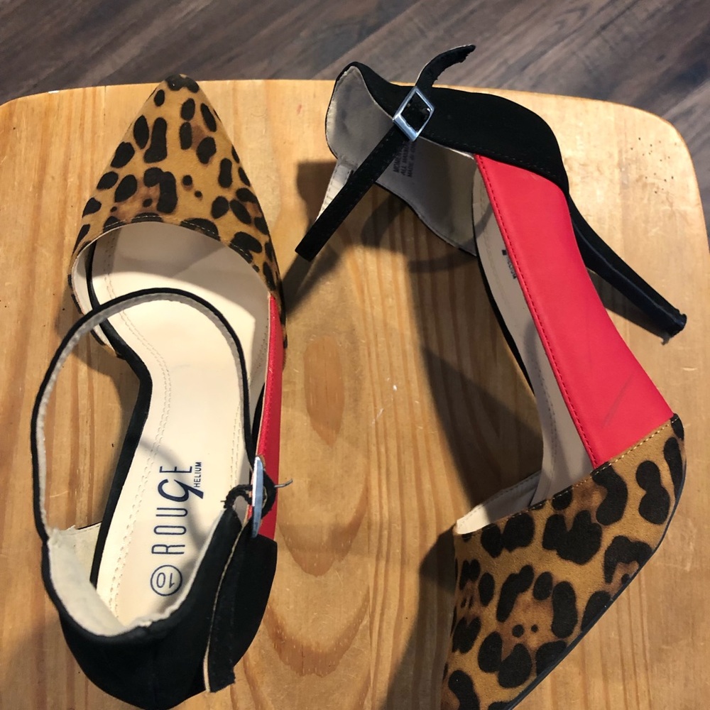 Multi Patterned Leopard Heels